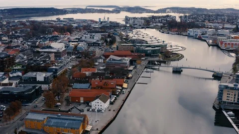 The Norwegian city of Tonsberg Vídeo Stock 119002653