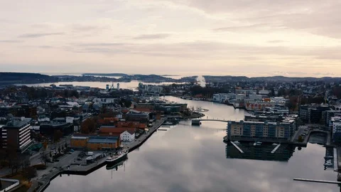 The Norwegian city of Tonsberg Vídeo Stock 119002954