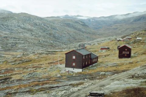Norwegian cotage Stock Photos