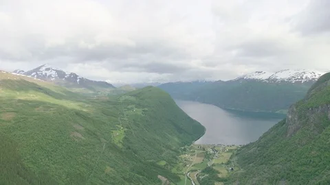 Norwegian Fjords Vídeo Stock 84340929
