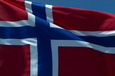 Norwegian Flag 2 스톡 동영상 137214