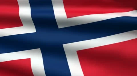 Norwegian flag Stock Footage 11617980