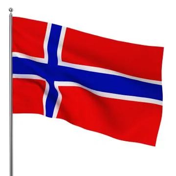 Norwegian flag Stock Illustration