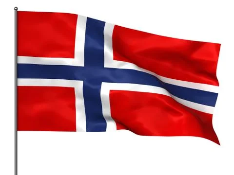 Norwegian flag Stock Illustration