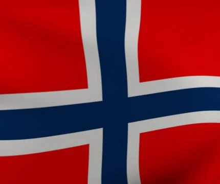 Norwegian flag Stock Illustration