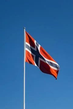 Norwegian flag Stock Photos