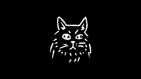 Norwegian Forest Cat Fluffy Icon Stock Footage 345592724
