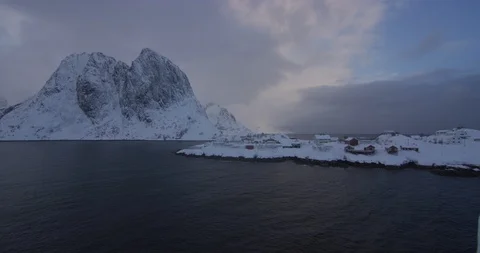 The Norwegian Harbor on cloudy day Stock-Footage 113687517