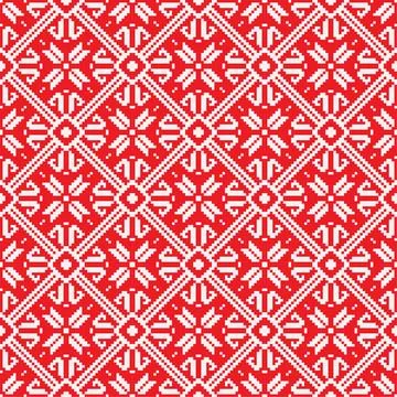 Norwegian pattern, vector Eps 8 illustration Norway Christmas seamless vec... Stock Photos