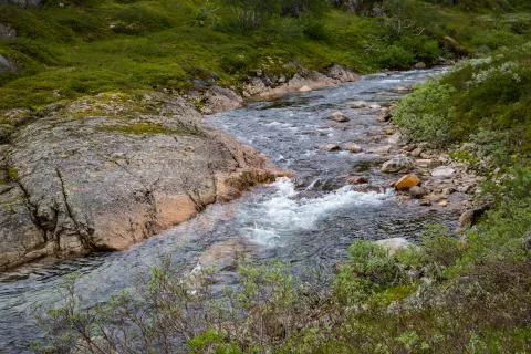 Norwegian river Stock Photos