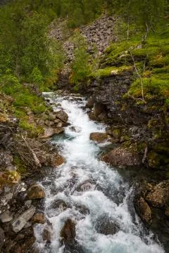 Norwegian river Stock Photos