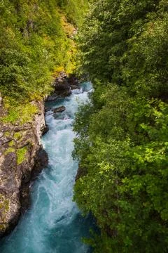 Norwegian river Foto stock