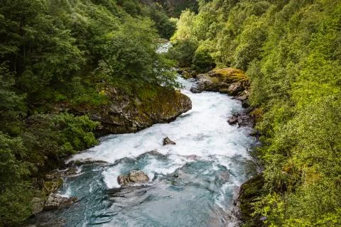 Norwegian river Stock Photos