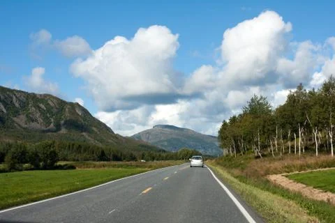 Norwegian road Stock Photos