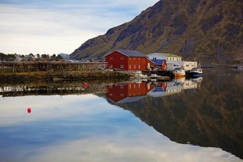 Norwegian rorbu Stock Photos