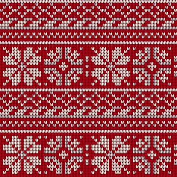 Norwegian star knitting pattern Stock Illustration