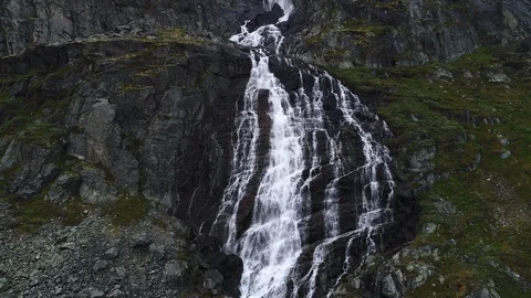 Norweigan waterfall, 4K Stock Footage 85831979