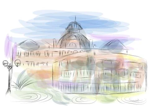 Norwich Stock Illustration