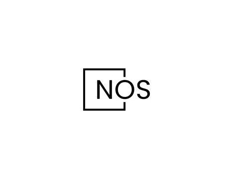 NOS letter initial logo design vector illustration Stock Illustration