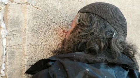 Nose bleeding against the wall Stock Footage 153476907