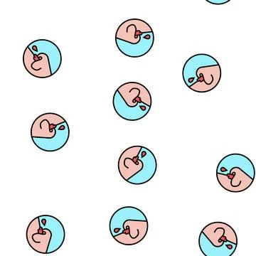 Nose bleeding disease vector seamless pattern 스톡 일러스트