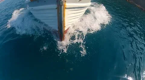 The nose of the boat Stock Footage 18843715