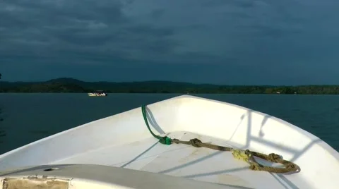 The Nose Of The Boat 스톡 동영상 61753531