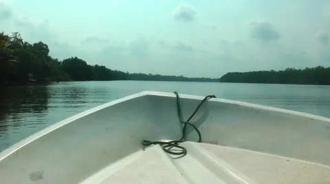 The Nose of the Boat 스톡 동영상 61753694