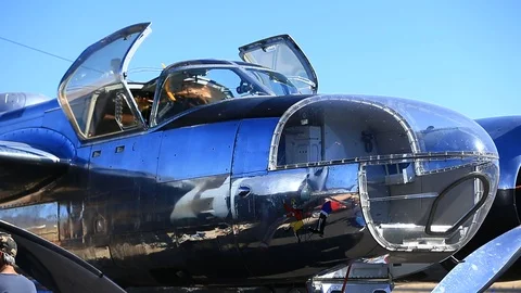 Nose of Douglas A-26 Invader Stock Footage 96412037