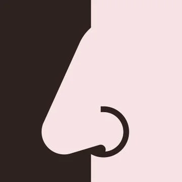 Nose icon Stock Illustration