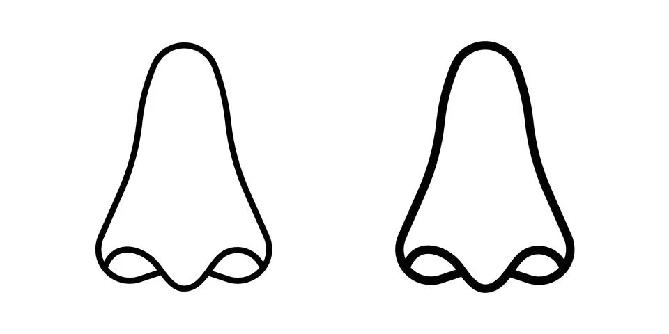Nose icon vector design illustrations Stock Illustration