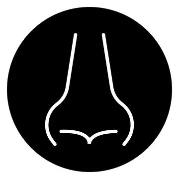Nose icon vector Stock Illustration