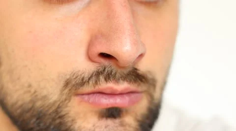 Nose Inhalation Stock-Footage 46120469