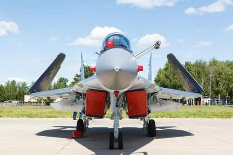 Nose jet military plane, Stock Photos