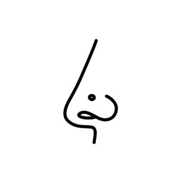 Nose piercing doodle icon, vector illustration Stock Illustration