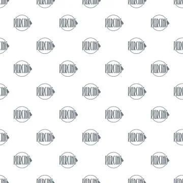 Nose piercing pattern vector seamless Stock Illustration