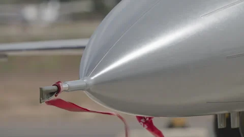 Nose section with pitot static probe 库存影片 334985900