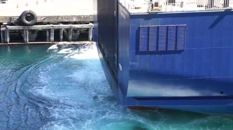 The nose of the ship floats Stock Footage 45357449