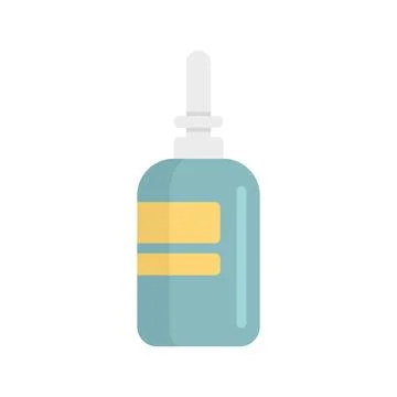 Nose sprayer icon flat isolated Stock Illustration