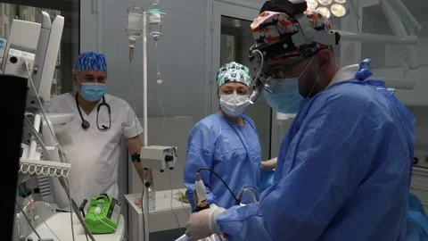 Nose surgery for a small patient Stock Footage 165418045