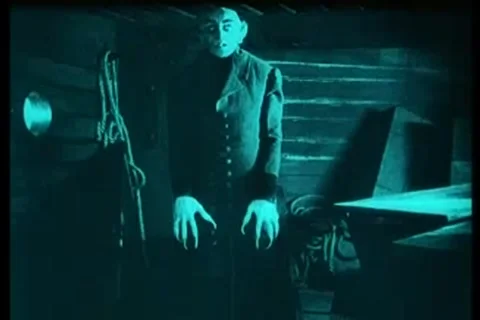 Nosferatu 1922 Symphony of Horror Vampire Rises 3.1.1922 Stock Footage 302514814
