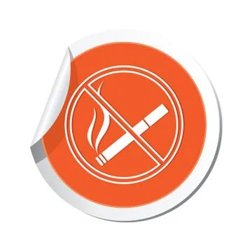 NOsmoking ORANGE LABEL Stock Illustration