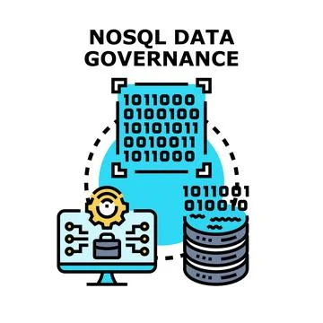 Nosql data governance managing information and database security 库存插图