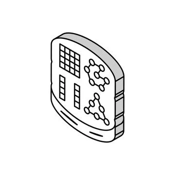 Nosql database isometric icon vector illustration Stock Illustration