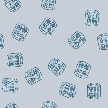 Nosql database line seamless pattern Stock Illustration