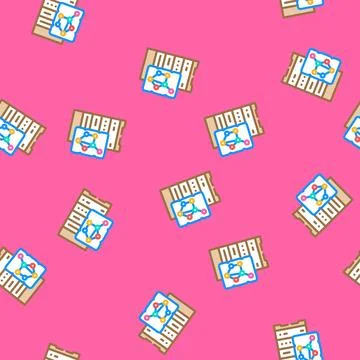 Nosql database vector seamless pattern 스톡 일러스트