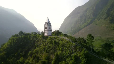 Nossa Senhora de Ftima Chapel in Madeira Island, Portugal. Stock Footage 301724731