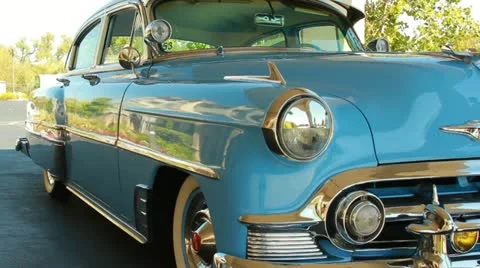 Nostalgia Car Stock Footage 20464063