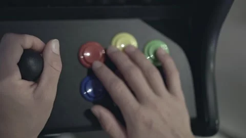 Nostalgic Arcade Bliss: Rediscovering Classic Joys Through Vintage Gaming Stock Footage 256026353