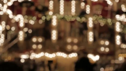 Nostalgic carousel Stock Footage 70802126